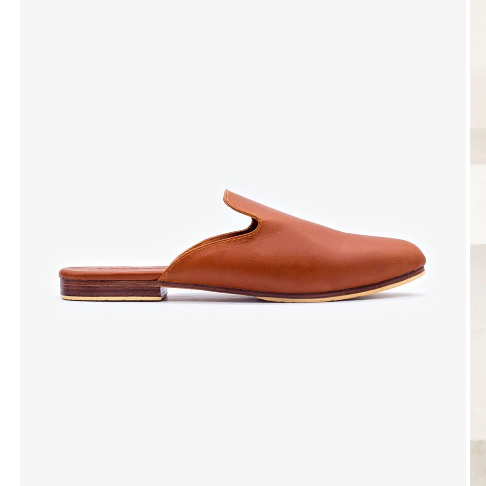 Liberté The Modern Mule in Cognac Chic Tan Leather Mules for Women - Picture 2 of 12